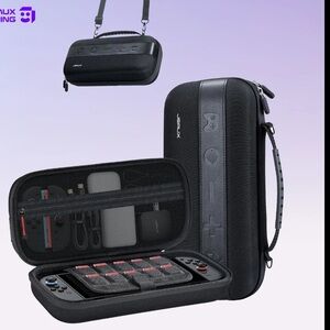 JSAUX MEGA Carrying Case Black Hard Shell 4 Nintendo Switch 2 Black New in box
